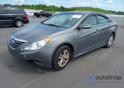 2014 Hyundai Sonata Gls z USA, uszkodzony, nr VIN 5NPEB4AC3EH822558